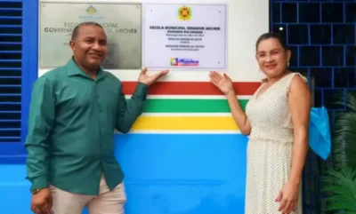 Alcântara Maranhão Nivaldo Araújo entrega duas escolas reformadas e equipamentos nos povoados Rio grande e mocajetuba
