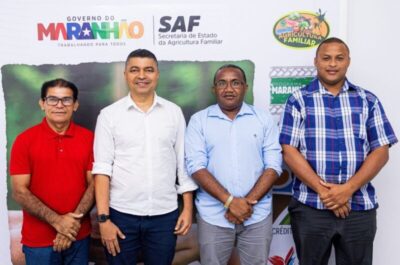 Prefeito Nivaldo Araújo e secretário estadual Bira do Pindaré discutem ações para fortalecimento da agricultura familiar em Alcântara