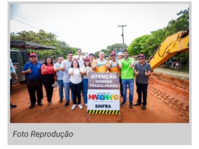 Em parceria com o Prefeito de Araioses ( Neto Carvalho), Brandão inicia pavimentação da MA-312 e entrega sistemas de água em Araioses