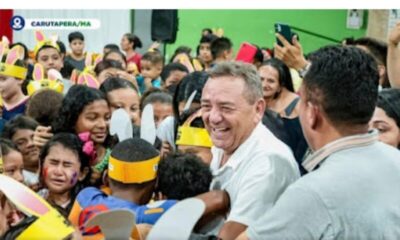 Prefeito Amin Quemel acompanhou evento de Páscoa para as crianças de Carutapera
