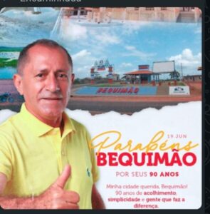 LÍDER POLÍTICO DICO DA FARMÁCIA PARABENIZA BEQUIMÃO POR SEUS 90 ANOS DE EMANCIPAÇÃO POLÍTICA