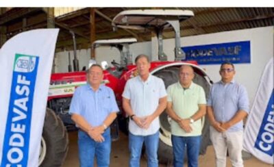 Amin Quemel mostra capacidade de articulação e recebe trator para fortalecer agricultura em Carutapera