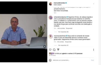 Com muita coragem e firmeza , Marcus Brandão ganha apoio popular após divulgação de vídeo .