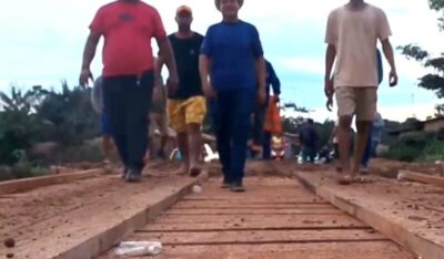 Prefeito Gilson Lima reconstrói ponte e assegura acesso ao povoado de Aldeia
