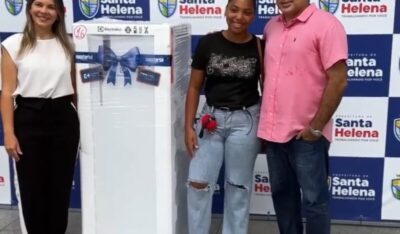 Parceria entre a Prefeitura de Santa Helena e a Equatorial garante Geladeira nova na casa dos helenenses!