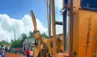 Mais progresso chegando em Palmerândia. Bairro do Cruzeiro recebe calçamento