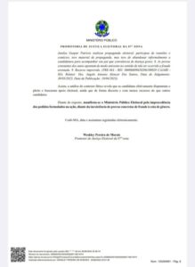 Candidaturas femininas em Timbiras foram legítimas, conclui Ministério Público