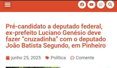 Pinheirenses repudiam tentativa de aliados do ex prefeito para associar união ao Deputado Segundo a Luciano