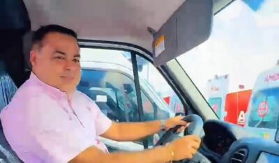 Prefeito Joãozinho Pavão recebe Ambulância do Governador Carlos Brandão para a Saúde de Santa Helena