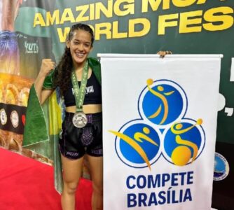 Com apoio do GDF, jovem atleta conquista vice-campeonato mundial de muay thai