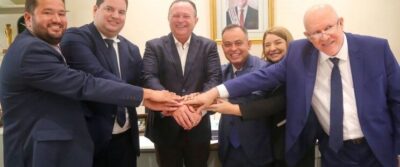 Governador Carlos Brandão recebe novos deputados estaduais no Palácio dos Leões
