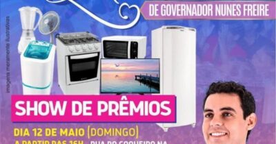 MARCEL CURIÓ FAZ SORTEIO DE BRINDES NO DIA DAS MÃES EM GOVERNADOR…