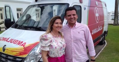 Prefeito de Senador La Rocque recebe ambulância melhor atender a…