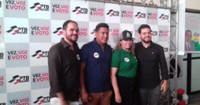 Marcel e Paulo Curió participaram do Encontro do PTB Mulher