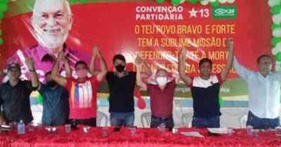 Deputado Toca Serra, Prestigia Convenção do PCdoB, PT e PSC em Zé Doca