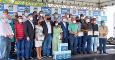 Prefeito Toca Serra Recebe Mais de cinco Toneladas de Pescado para…