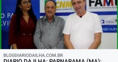 Prefeito Raimundo Silveira de Parnarama é homenageado na Famem