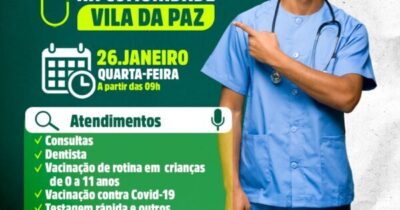 TURILÂNDIA: Chegou a vez da Saúde na Comunidade Vila da Paz.