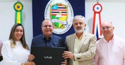 O Deputado Hildo Rocha visita obra do ginásio poliesportivo na…