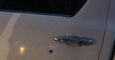 CARRO USADO POR MARCEL CURIÓ É ALVEJADO A BALAS