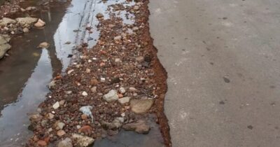 Moradores reclamam de avenida esburacada em Paço do Lumiar