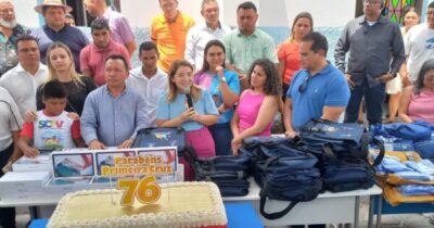 PRIMEIRA CRUZ COMEMOROU 76 ANOS ENTREGANDO OBRAS COM MUITAS FESTAS.