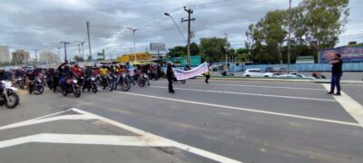Motoristas de aplicativos protestam em São Luís por regulamentação e direitos trabalhistas