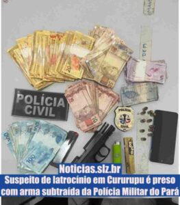 Suspeito de latrocínio em Cururupu é preso com arma subtraída da Polícia Militar do Pará
