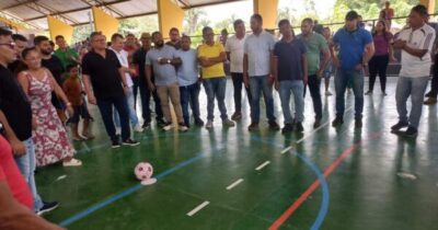 PREFEITURA DE MATÕES DO NORTE INAUGURA QUADRA ESCOLAR NA…