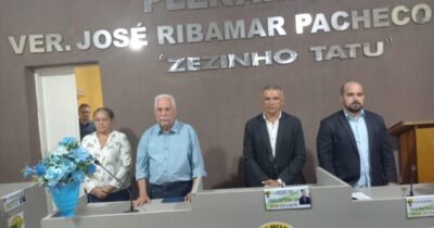 O PREFEITO ELEITO JUVENAL SILVA, SEU VICE- JOSÉ WASHINGTON ALVES…