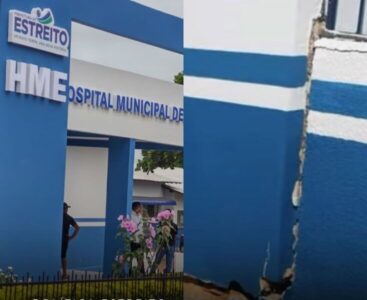 VÍDEO: Com estrutura antiga e após passar por reforma, hospital de Estreito é evacuado após risco de desmoronamento