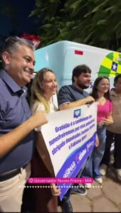 Deputada Federal Detinha Entrega Ambulância para a Prefeitura de Governador Nunes Freire