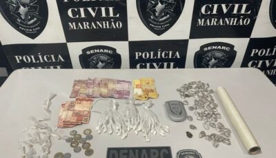 Polícia Civil desmonta ponto de vendas de entorpecentes em Timon