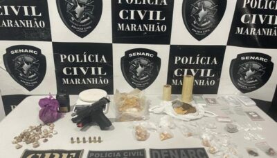 Polícia Civil apreende drogas e arma roubada de policial penal em operação em Timon
