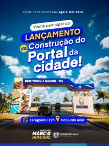 Bacuri inaugura nova era com a construção do portal de entrada