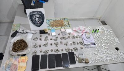 Cumprimento de mandado resulta em prisão dupla e apreensão de drogas em São Luís