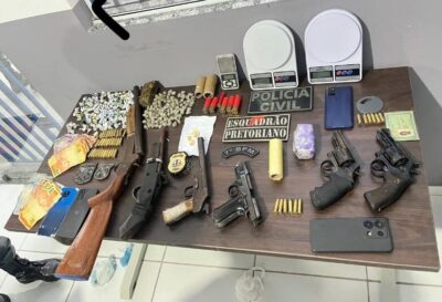 Armas, drogas e dinheiro: polícia prende faccionados em Pindaré-Mirim