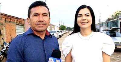 JANAINA RAMOS, fez a entrega da pavimentação com bloquetes, da rua DA PAZ no PARQUE DAS PALMEIRAS