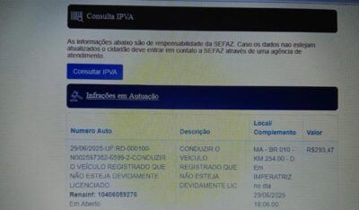 Multa que circula nas redes socias é da PRF e não da prefeitura, diz especialista em trânsito