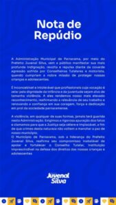 Prefeito de Parnarama repudia agressão contra Conselheiras Tutelares e motorista
