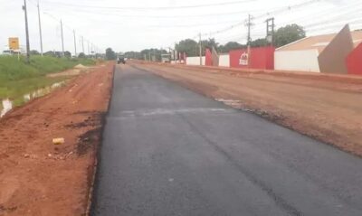 Iniciado a pavimentação asfáltica da duplicação da BR-010