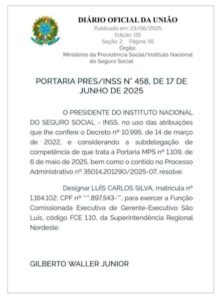 “Todos os servidores do INSS estão felizes”, diz Weslley Martins sobre nomeação do novo Gerente Executivo