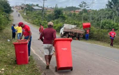 Prefeitura de Bequimão avança com mutirão de limpeza pela Avenida Itapetininga, principal via de acesso à sede do município