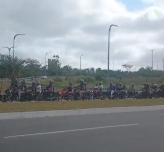 Motociclistas de APP realizam novo protesto em São Luís após morte de trabalhador