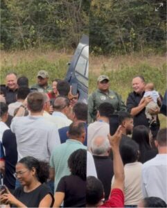 O governador Carlos Brandão chega a Caxias acompanhado dos secretário Fábio Gentil e Orleans Brandão, da deputada Amanda Gentil e do ministro André Fufuca… Assistam ao vídeo!!!