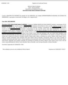 Esposa de Gilbson Cutrim registra ocorrência na Polícia Federal por se sentir ameaçada pela família Brandão