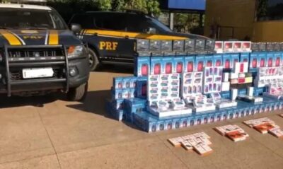 PRF faz apreensão em mercadoria avaliada em R$ 1 milhão