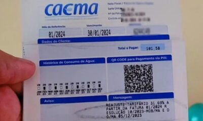 Contas de água com aumento de 31,69% começam a ser cobrada pela Caema em Imperatriz