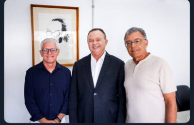 Brandão se reúne com Fernando Sarney e Eurico Pacífico, favorito à presidência da FMF