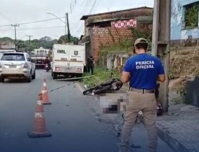Motociclista morre ao se chocar contra um poste no Cruzeiro do Anil